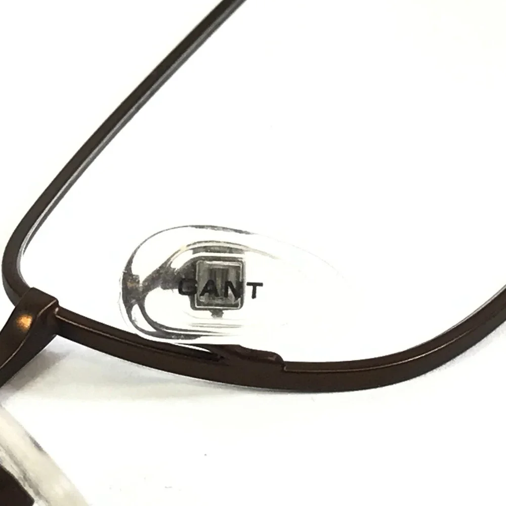 GANT Eyeglasses Frames G KIMBALL SBRN Satin Brown Rectangle Wire 56-17-140